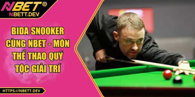 Bida Snooker Cùng NBET - Môn Thể Thao Quý Tộc Giải Trí